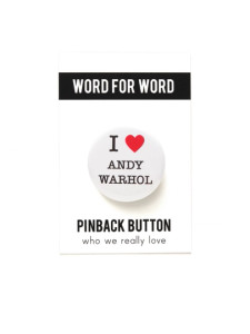 I ❤️ Andy Warhol Button