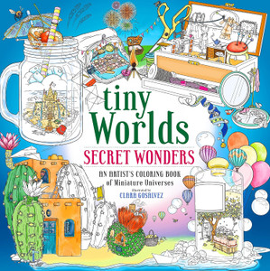 Tiny Worlds Coloring Book Cover