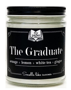 The Graduate 9oz Candle - Orange + White Tea + Ginger