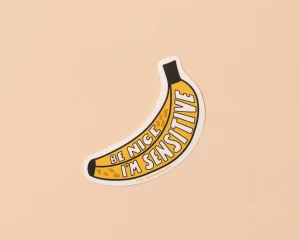 I'm Sensitive Bruised Banana Sticker