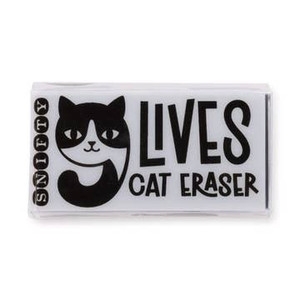 Cat shape eraser shapes with one adorable error at a time.

Because every mistake deserves a second (or ninth) chance.