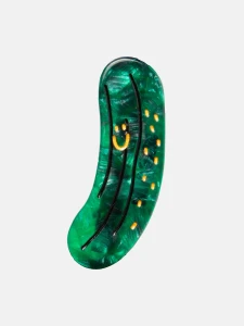 Pickle Hair Clip with smiling face