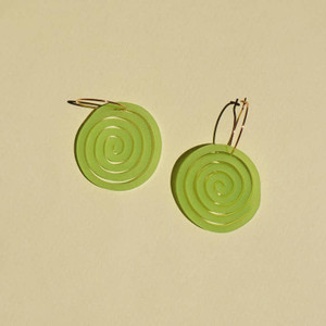 Swirlie Girlies Frosted Lime Earrings