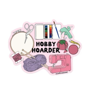 Hobby Hoarder Sticker with crafts