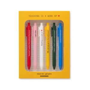 Teaching Work of Heart Pen Set in packaging