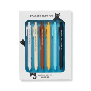 Bring Me More Cats Pen Set in packaging
