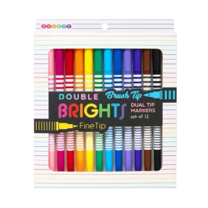 Brights Dual Tip Marker Set