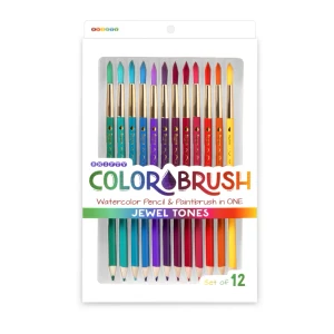 Colorbrush Jewel Tones- watercolor pencil + paintbrush