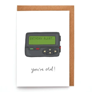Pager Alert Birthday Card