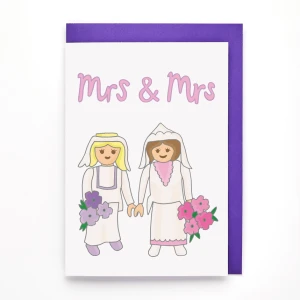 Mrs and Mrs Greeting Card