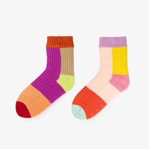 Mismatch House Socks Pink