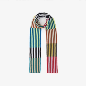 Colorblock Stripe Sport Skinny Scarf