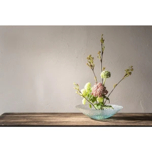 Glass Water Basin Fresh Green