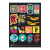 A sticker sheet of Andy Warhol's art.