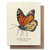 Plantable natural card with painted Monarch butterfly, blank inside with kraft envelope. Plantable natural card with painted Monarch butterfly, blank inside with kraft envelope.