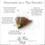 An image explaining the anatomy of the tea sachet. The text reads: "The pyramid shape allows more room for the tea leaves to expand, releasing more flavor. Plastic Free: Our tea sachets are made from a plant-based material which makes them healthy for you & the environment. The finest high quality whole leaves from all over the world. Spices, herbs, and flowers sourced from the USA. No glue. No ink. String and tag attached by ultra sonic sealing."