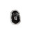 Image of a gorilla head enamel pin. Image of a gorilla head enamel pin.