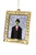 Magritte "Son of Man" Glass Christmas Ornament