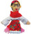plush Frida Kahlo finger puppet magnet