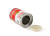 Campbells soup can safe on it's side with nothing inside.
