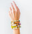JVBC X SASHA Fiber + Porcelain Gold Horizontal Stripe Bracelet