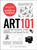 A white book cover with large text "art 101" and line illustrations.