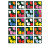 Warhol XL Flowers Sticker Sheet