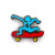 Keith Haring Skateboarder Pin