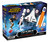 A box featuring images of a child jumping on a Stomp Rocket Launcher and three NASA-inspired rockets: a Saturn V rocket, and Space Shuttle Rocket, and an Artemis SLS Rocket.