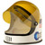 A detailed white astronaut helmet with a moving visor.