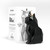 Black Cat shaped candle with white box.