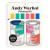 Cover of the book painting kit, illustration of two Campbell soup cans, side by side. Cover of the book painting kit, illustration of two Campbell soup cans, side by side.
