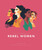 Dark pink book cover, illustration of 5 women figures.