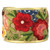 wide cuff bracelet with embroidered flowers wide cuff bracelet with embroidered flowers
