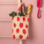 tote bag with strawberry decoration
