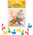 Package containing translucent colored balloon animal shapes. Package containing translucent colored balloon animal shapes.