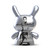Back view, painted in silver with a print of Elvis in black. Back view, painted in silver with a print of Elvis in black.