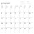 January grid calendar page January grid calendar page