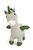 green pegasus with unicorn horn against a white background