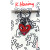Keith Haring Heart Keyclip Front