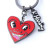 Keith Haring Heart Keyclip