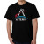 A black men's t-shirt with he logo for NASA's Artemis program rendered in word art