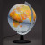 A lit globe showing Earth's political borders