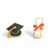 Grad Diploma Earrings - Gold Graduation Statement Studs