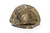 back of official camo pattern with orange embroidery that says Hot Dog