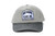 A gray cap with darker gray brim embroidered gray and black patch with the words "Andy Warhol Films Inc"