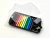 the mini pencil case shown withe the lid partially open.