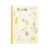 front view, cream colored cover printed with adorable cat illustrations