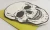 close up of the skull shaped card.