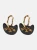 Cat Earrings in black and gold